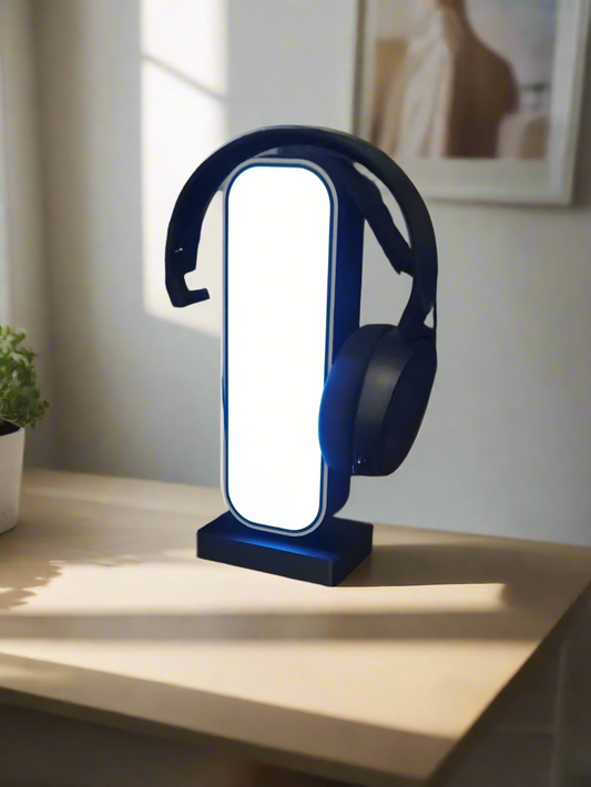 Headphone Stand with Interchangeable Faceplate