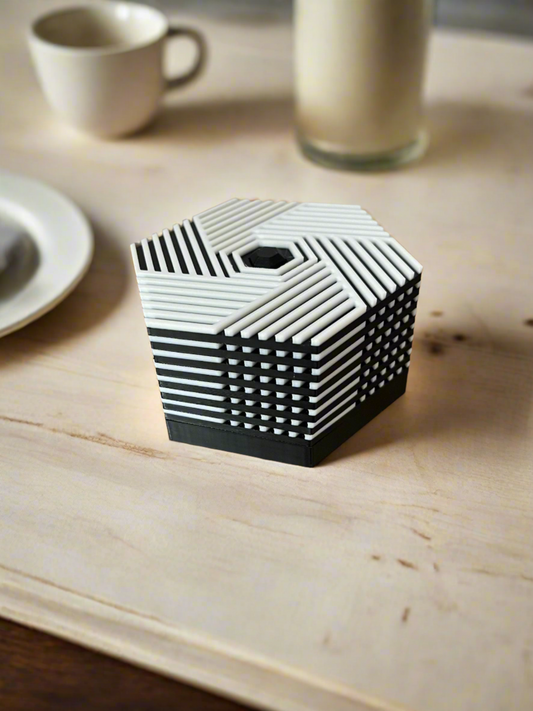 Hexagon Coasters With Stand (Stackable 4,6,8)